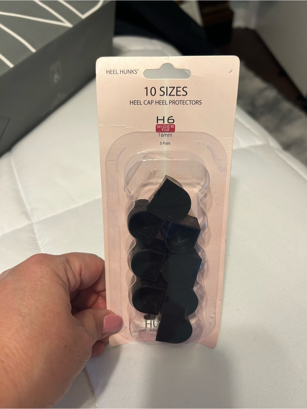 H6 Black Heel Cap Protectors